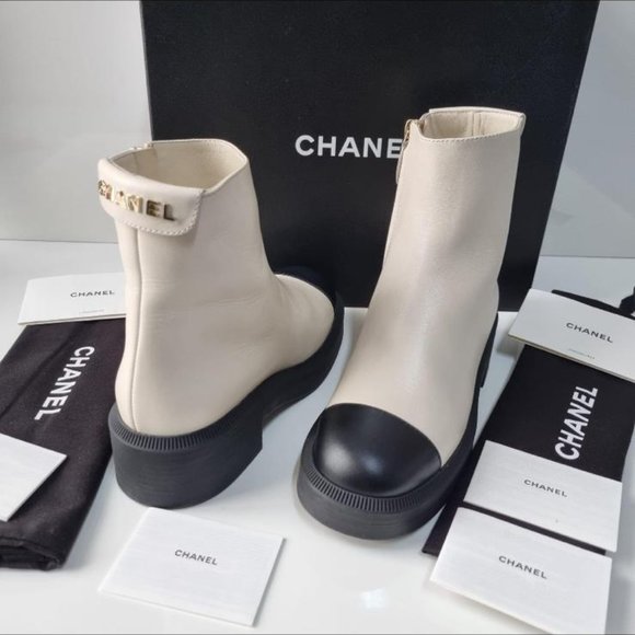 CHANEL ANKLE BOOTS - Picture 1 of 3